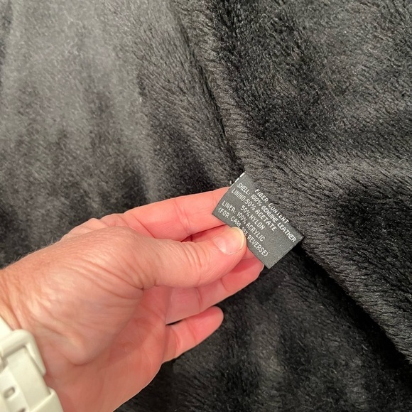 Oscar Piel Leather Jacket Women XL Black Belted Zip Removable Sherpa Lining - Picture 14 of 14